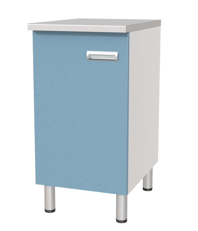 Стол лабораторный однотумбовый с дверкой СЛ-01-«МСК» (код СЛ-01-201)