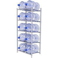 Стеллаж для 10 бутылей «Аква-10» (КРУГЛАЯ ТРУБА)