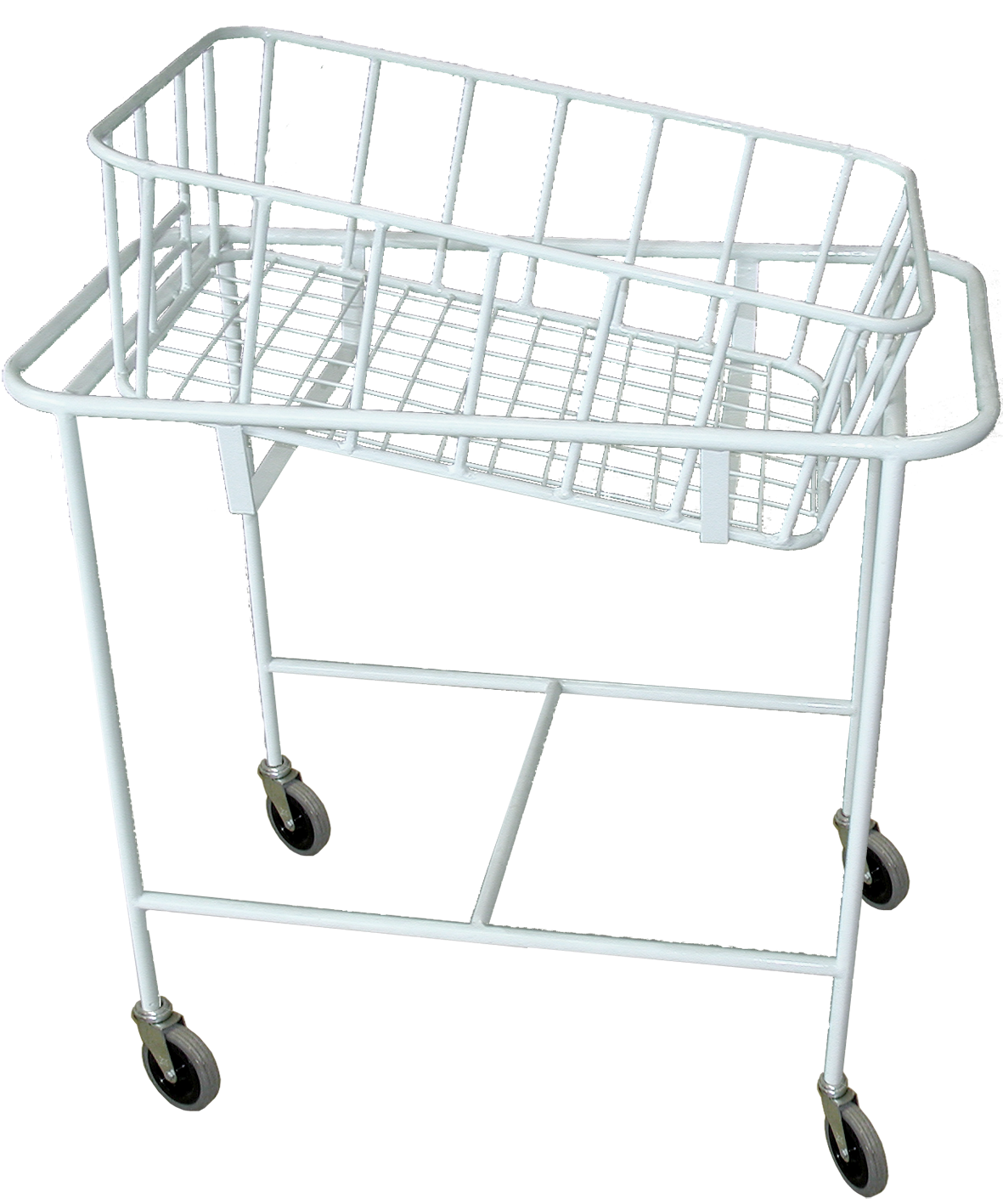 Кровать-тележка для новорожденных КТН-01-МСК с подвижным ложем, в комплекте с матрацем (код МСК-110)