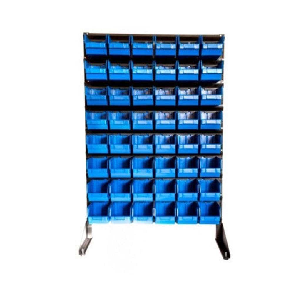 Стеллаж с пластиковыми ящиками для метизов 1501-8