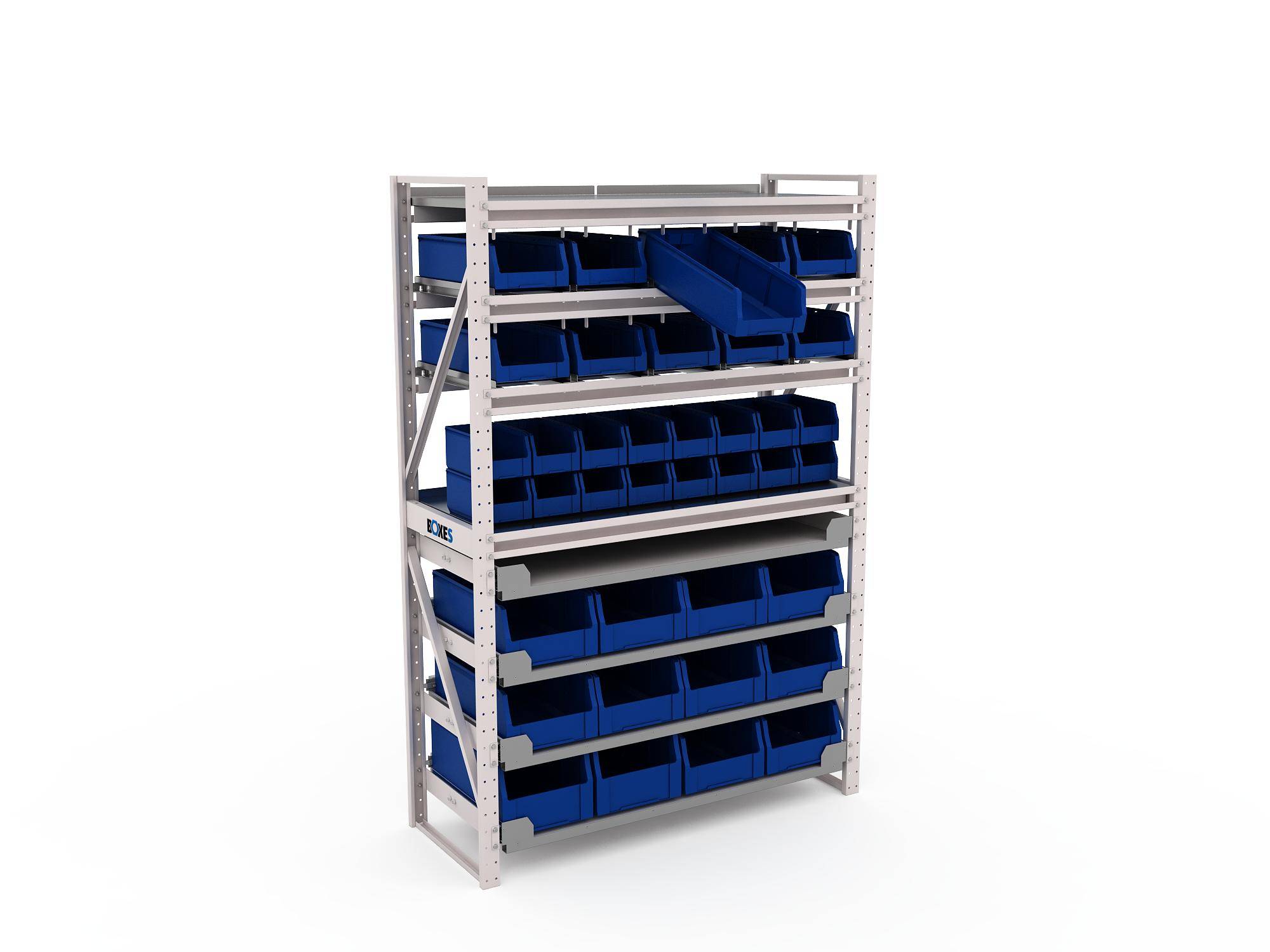 Металлический стеллаж для инструментов BOXES №1-9