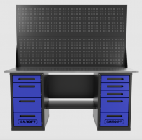 Верстак GAROPT двухтумбовый 4 ящиков /5 ящиков с двумя экранами