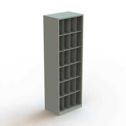 Металлический шкаф для противогазов ХПГ-24-600 без двери