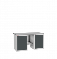 Слесарный верстак с оцинкованной столешницей ВЛ-К-150-10