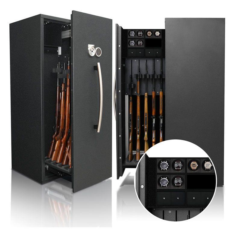 Взломозащищенный сейф Armando G Gladiator Watches&Jewers Edition черная шагрень