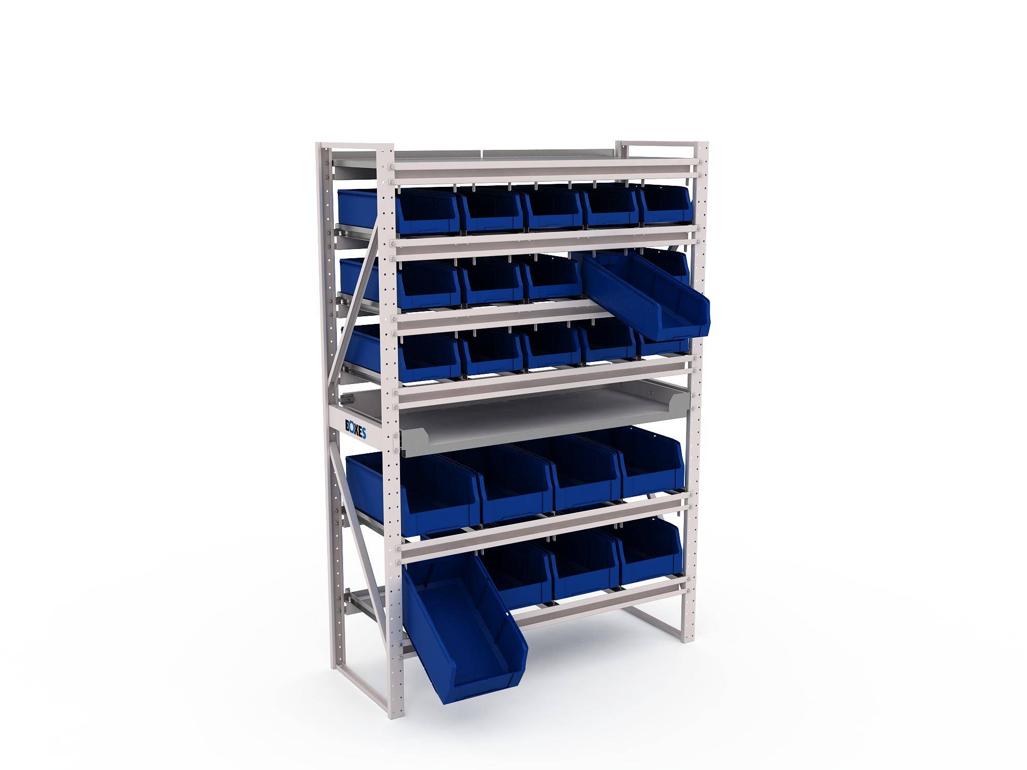 Металлический стеллаж для инструментов BOXES №1-4