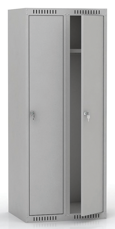 Двухсекционный шкаф для одежды ШМС-4.22 (заклепки)