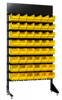 Стеллаж с пластиковыми ящиками 1801-0/0/8