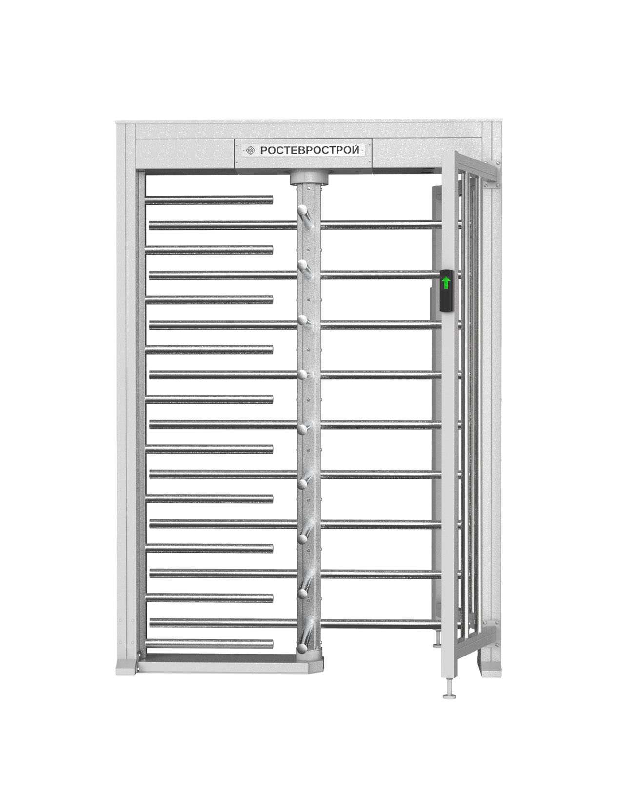 Полноростовой роторный 4-х лопастной турникет облегченной серии «ПР1Л/4М2» модификации 2019 года