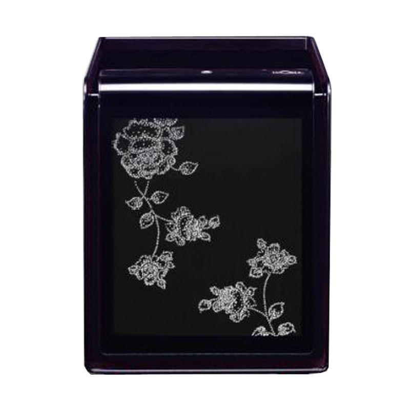 Огневзломостойкий сейф Lucell LU-1000BW#W Белая роза Swarovski