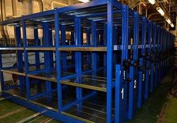 Мобильные библиотечные стеллажи серия СБ-СГС