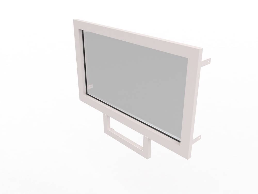 Конструкция оконная со стеклом 1260х700мм Бр1 кл.пулестойкости