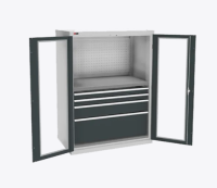 Шкаф ВС-053-02 с дверьми и окнами