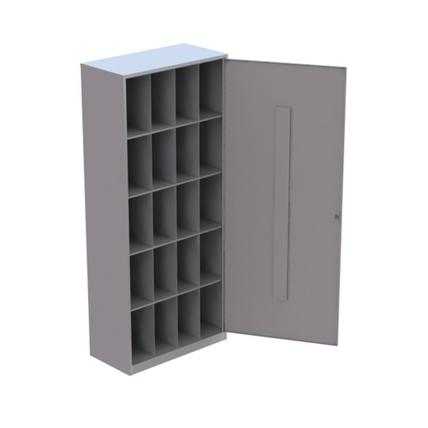 Металлический шкаф для противогазов ХПГ-20 с дверью