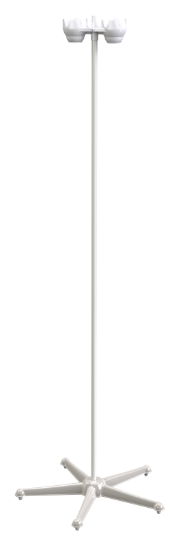 Штатив медицинский для вливаний пятиопорный ШВ-01-«МСК» с постоянной высотой, без колес (код МСК-317)