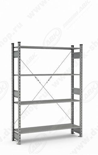 Стеллаж полочный СТ-031 200 кг нагрузка 2491x1066x500 (4 полки)